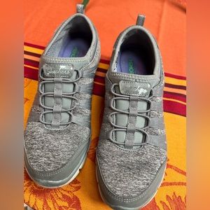 Women’s gray Skechers with memory foam